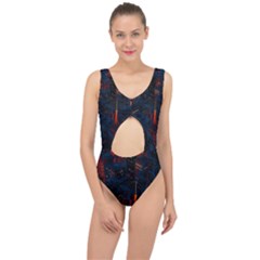 Architecture City Pixel Art Center Cut Out Swimsuit by Sarkoni