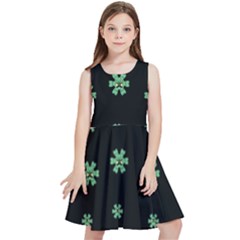 I Love Guitars In Pop Arts Blooming Style Kids  Skater Dress by pepitasart