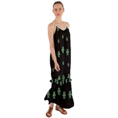 I Love Guitars In Pop Arts Blooming Style Cami Maxi Ruffle Chiffon Dress by pepitasart