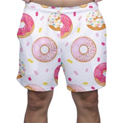 Vector Donut Seamless Pattern Men s Shorts by Grandong