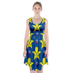 Blue Yellow October 31 Halloween Racerback Midi Dress by Ndabl3x