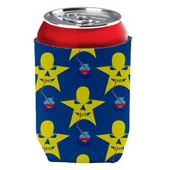 Blue Yellow October 31 Halloween Can Holder by Ndabl3x