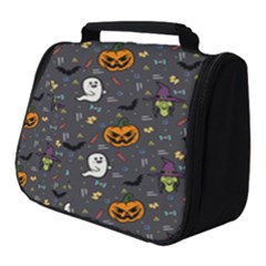 Halloween Bat Pattern Full Print Travel Pouch (small) by Ndabl3x