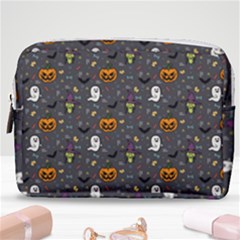 Halloween Bat Pattern Make Up Pouch (medium) by Ndabl3x