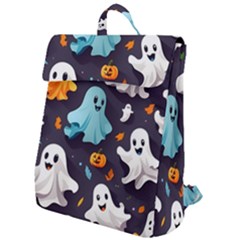 Ghost Pumpkin Scary Flap Top Backpack by Ndabl3x