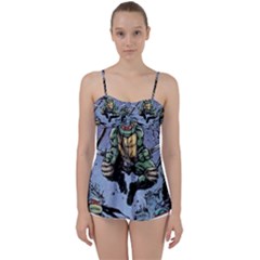 Teenage Mutant Ninja Turtles Comics Babydoll Tankini Top by Sarkoni