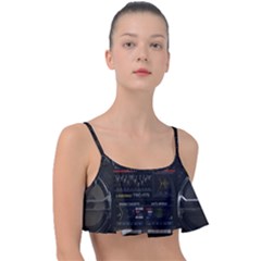 Daft Punk Boombox Frill Bikini Top by Sarkoni