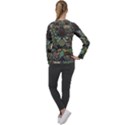 Digital Art Triangle Pattern Texture Mosaic Women s Long Sleeve Raglan T-Shirt View2