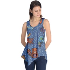 Animals Pattern Colorful Vector Sleeveless Tunic by Grandong