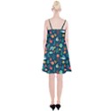 Fish Sea Animals Pattern Spaghetti Strap Velvet Dress View2