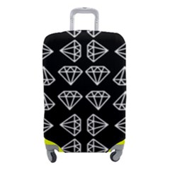 Black Diamond Pattern Luggage Cover (small) by Ndabl3x