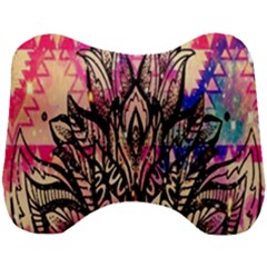 Aztec Flower Galaxy Head Support Cushion by nateshop