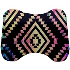 Cute Neon Aztec Galaxy Head Support Cushion by nateshop