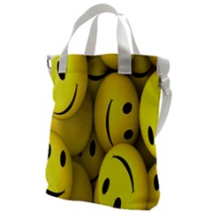 Emoji, Colour, Faces, Smile, Wallpaper Canvas Messenger Bag by nateshop