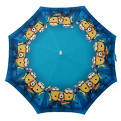 Minions, Blue, Cartoon, Cute, Friends Straight Umbrellas by nateshop