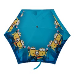 Minions, Blue, Cartoon, Cute, Friends Mini Folding Umbrellas by nateshop