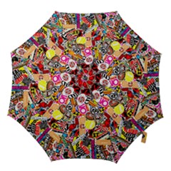 Sticker Bomb, Art, Cartoon, Dope Hook Handle Umbrellas (small) by nateshop