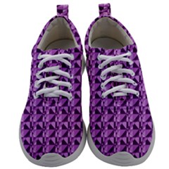 Violet Geometry Mens Athletic Shoes by Sparkle