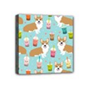 Welsh Corgis Dog Boba Tea Bubble Tea Cute Kawaii Mini Canvas 4  x 4  (Stretched) View1