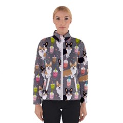 Welsh Corgi Dog Boba Tea Bubble Kawaii Women s Bomber Jacket by Grandong