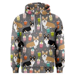 Welsh Corgi Dog Boba Tea Bubble Kawaii Men s Overhead Hoodie by Grandong