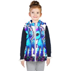 Pinkie Pie  Kids  Hooded Puffer Vest by Internationalstore