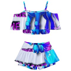 Pinkie Pie  Kids  Off Shoulder Skirt Bikini by Internationalstore