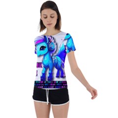 Pinkie Pie  Back Circle Cutout Sports T-shirt by Internationalstore