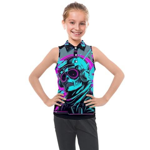 Aesthetic Art  Kids  Sleeveless Polo T-shirt by Internationalstore