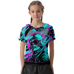 Aesthetic Art  Kids  Frill Chiffon Blouse by Internationalstore