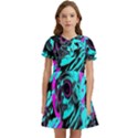 Aesthetic art  Kids  Bow Tie Puff Sleeve Dress View1