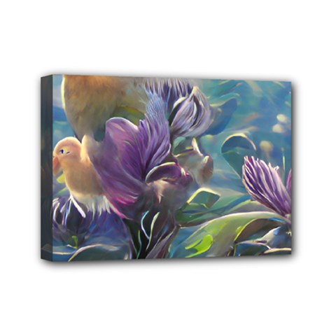 Abstract Blossoms  Mini Canvas 7  X 5  (stretched) by Internationalstore