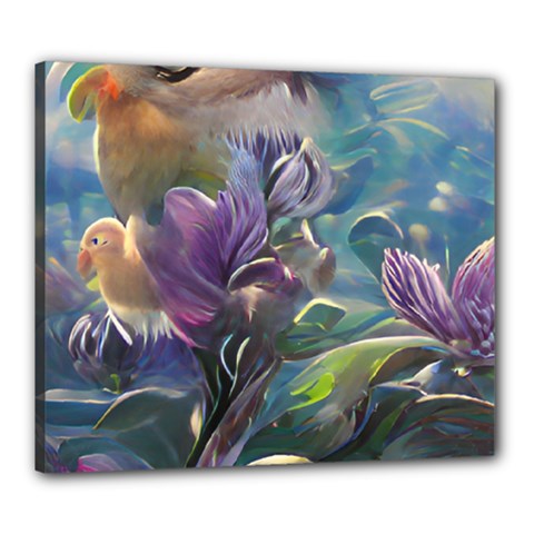 Abstract Blossoms  Canvas 24  X 20  (stretched) by Internationalstore