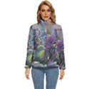 Abstract Blossoms  Women s Puffer Bubble Jacket Coat View1