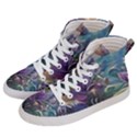 Abstract Blossoms  Women s Hi-Top Skate Sneakers View2