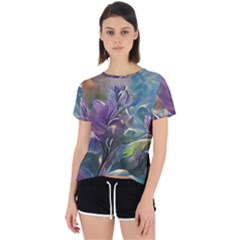 Abstract Blossoms  Open Back Sport T-shirt by Internationalstore