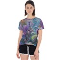 Abstract Blossoms  Open Back Sport T-Shirt View1