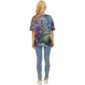 Abstract Blossoms  Oversized Basic T-Shirt View4