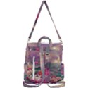 Abstract Flowers  Crossbody Backpack View3