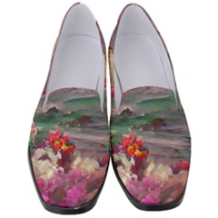 Abstract Flowers  Women s Classic Loafer Heels by Internationalstore