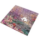 Abstract Flowers  Wooden Puzzle Square View2