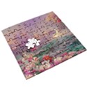 Abstract Flowers  Wooden Puzzle Square View3