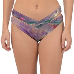 Abstract Flowers  Double Strap Halter Bikini Bottoms by Internationalstore