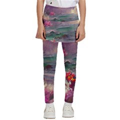 Abstract Flowers  Kids  Skirted Pants by Internationalstore