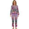 Abstract Flowers  Womens  Long Sleeve Lightweight Pajamas Set View1