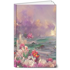 Abstract Flowers  8  X 10  Hardcover Notebook by Internationalstore