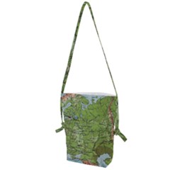 Map Earth World Russia Europe Folding Shoulder Bag by Bangk1t