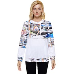 Venice T- Shirt Venice Voyage Art Digital Painting Watercolor Discovery T- Shirt (5) Hidden Pocket Sweatshirt by ZUXUMI