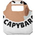 Capybara T- Shirt Be As Cool As A Capybara- A Cute Funny Capybara Wearing Sunglasses T- Shirt Yoga Reflexion Pose T- Shirtyoga Reflexion Pose T- Shirt Foldable Grocery Recycle Bag View1