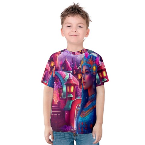 Fantasy Arts  Kids  Cotton T-shirt by Internationalstore